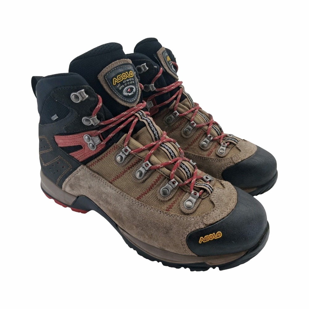 Asolo Hiking Boots Mens Size 12 Brown Suede Gore-Tex Waterproof Trail Ankle